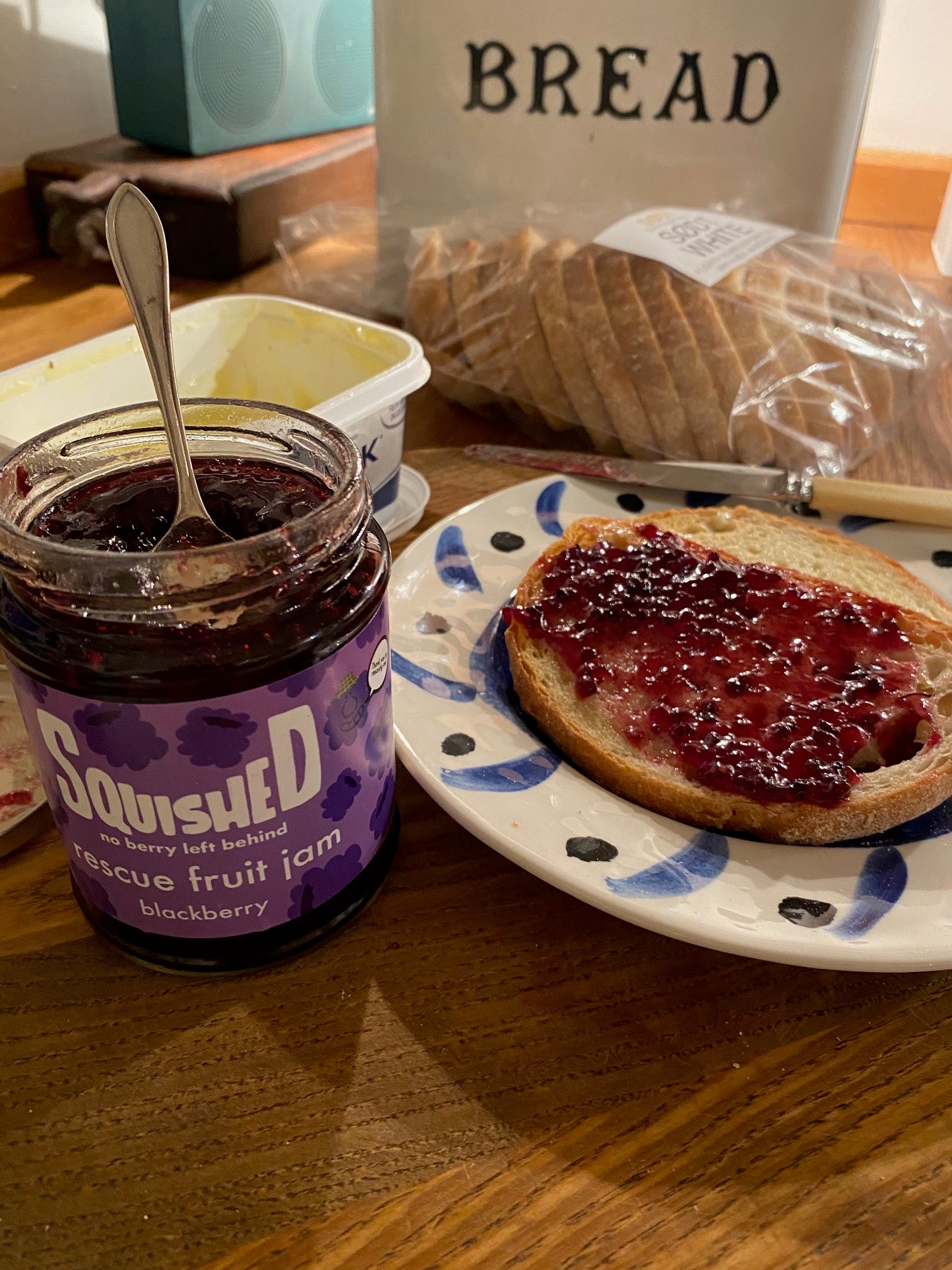 Squished Blackberry Jam