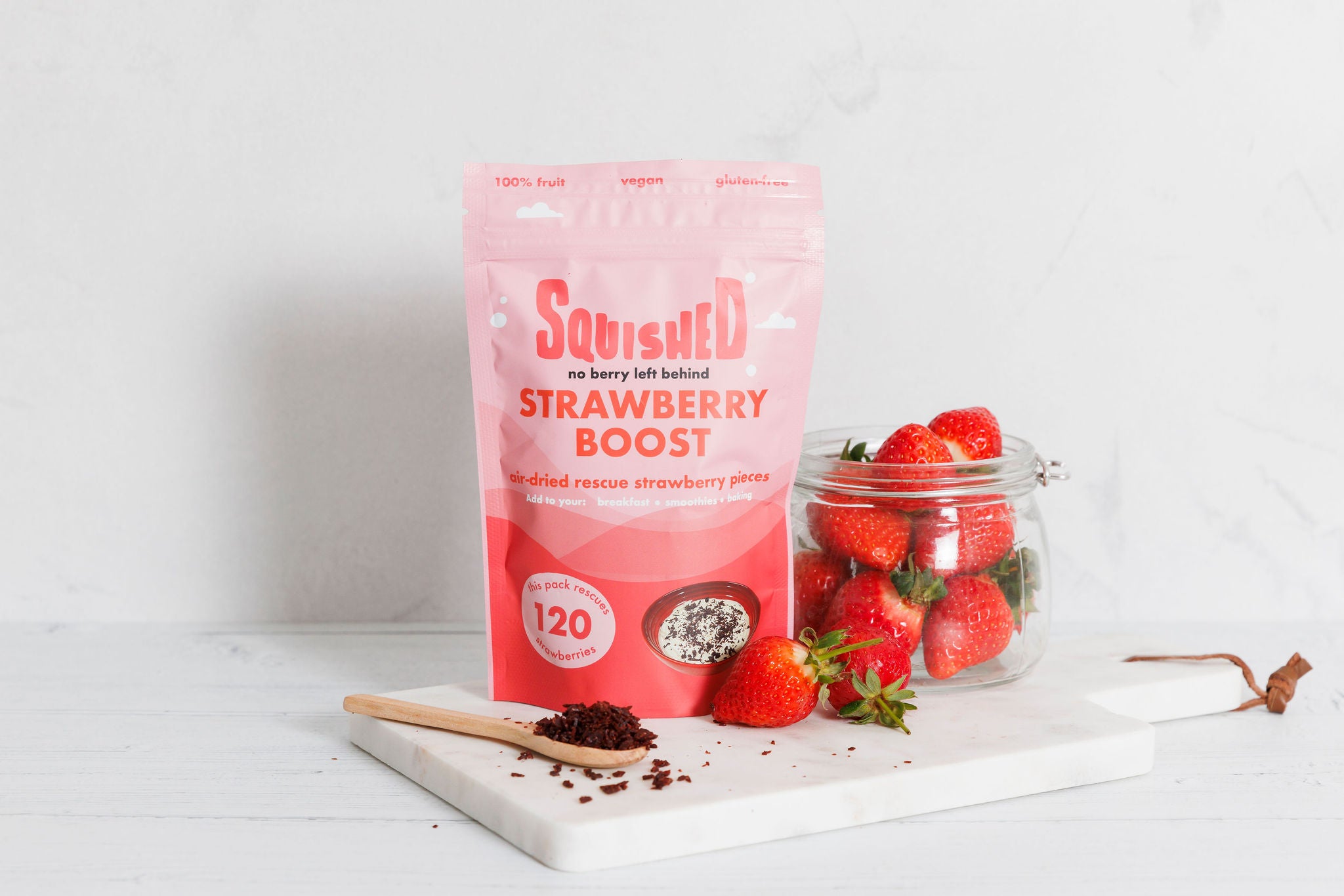 Squished Strawberry Boost - Air-Dried Pieces 150g