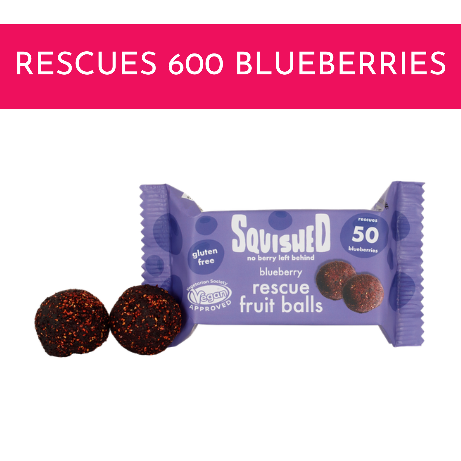 Rescue Blueberry Fruit Balls (12 x 40g packs)